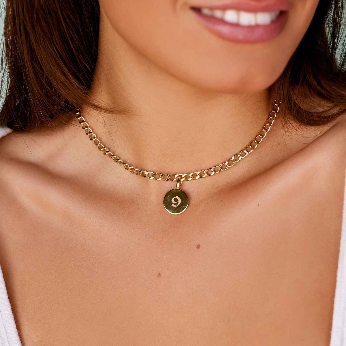 Engravable Coin Harper Charm