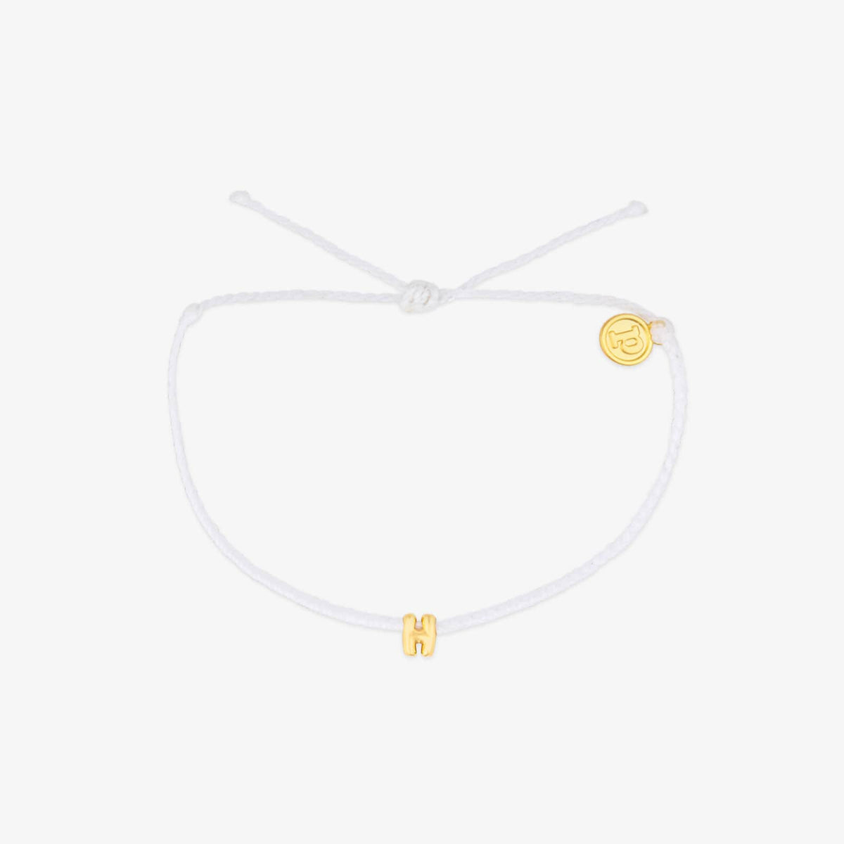 Bracelet breloques bulles alphabet blanc
