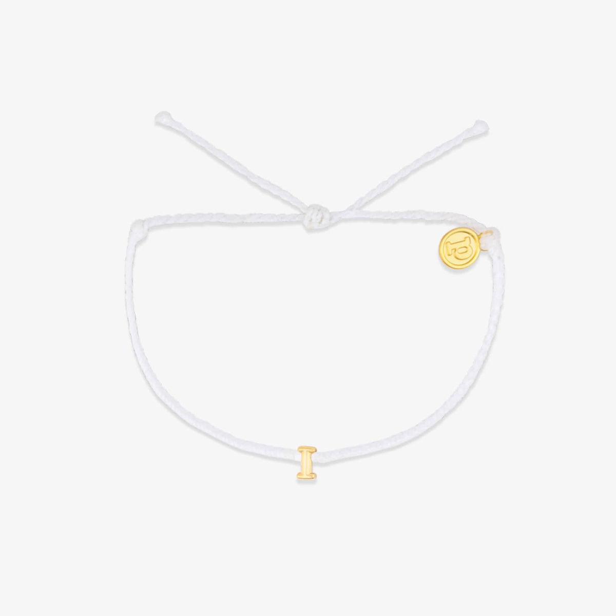 Bracelet breloques bulles alphabet blanc