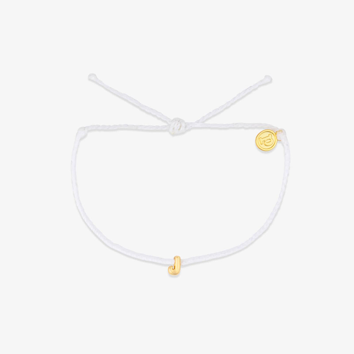 Bracelet breloques bulles alphabet blanc