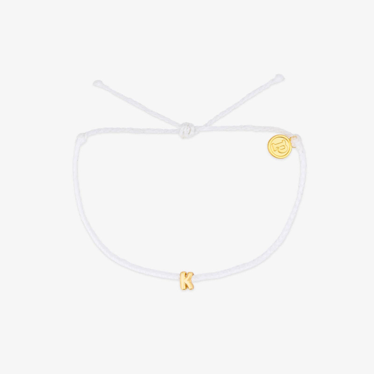 Bracelet breloques bulles alphabet blanc