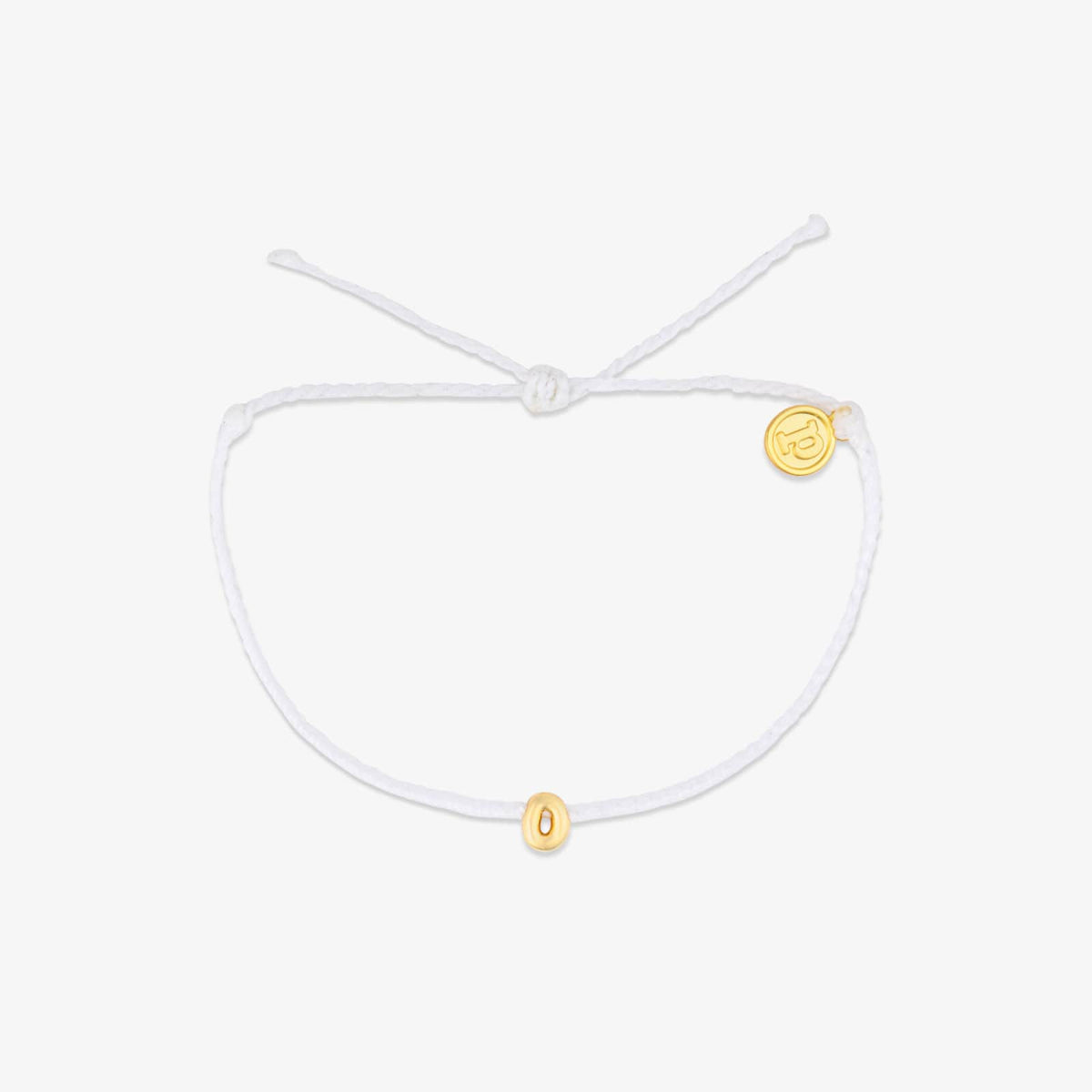 Bracelet breloques bulles alphabet blanc