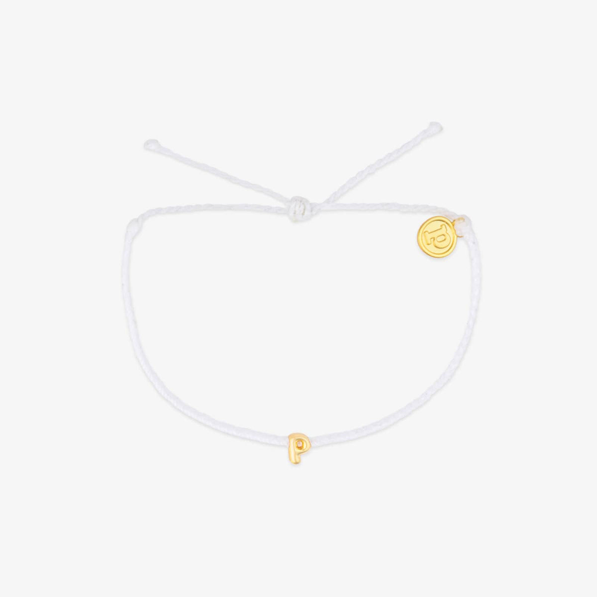 Bracelet breloques bulles alphabet blanc