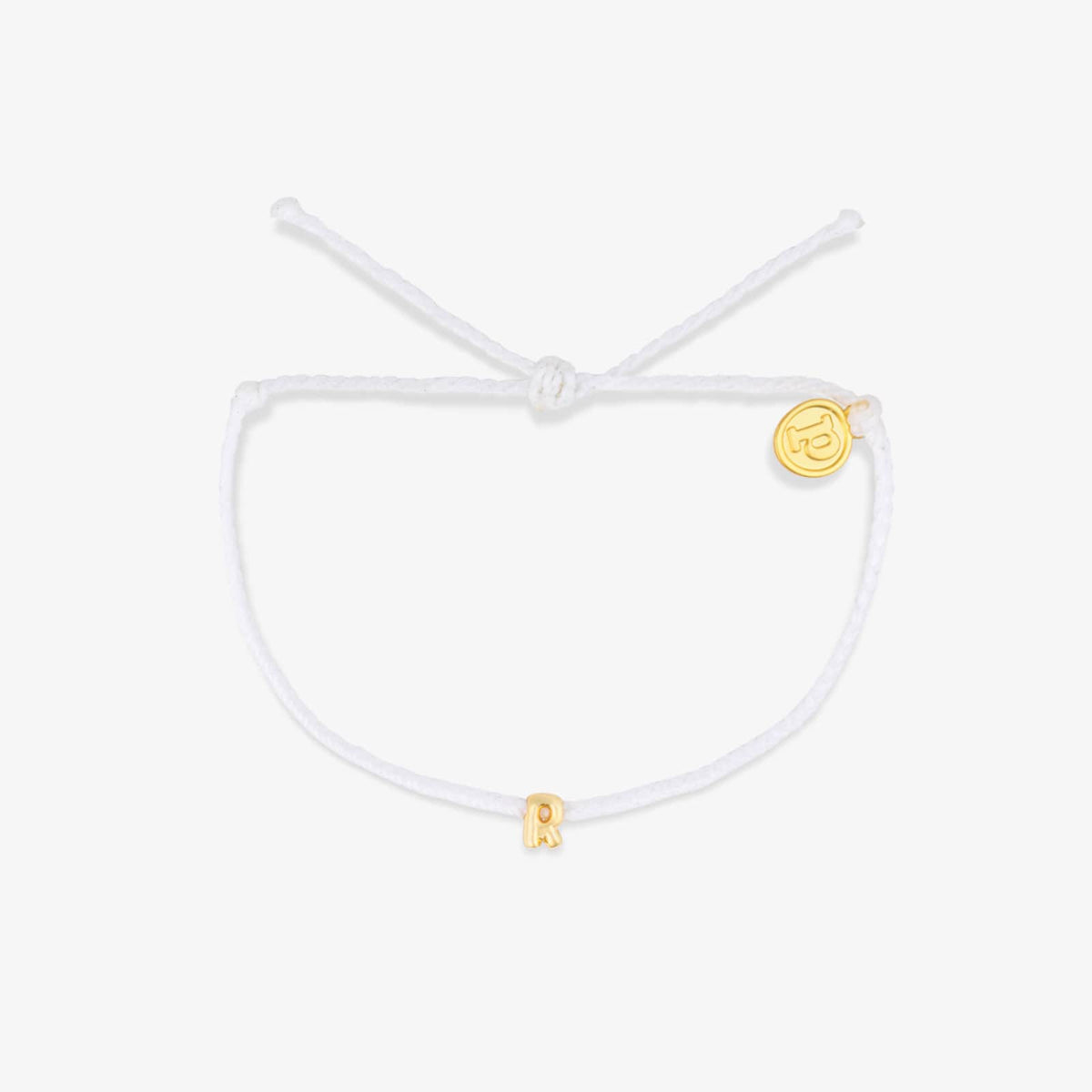 Bracelet breloques bulles alphabet blanc