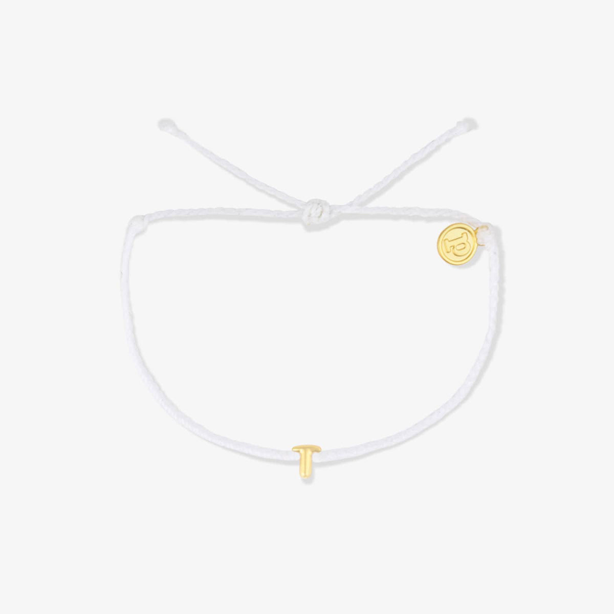 Bracelet breloques bulles alphabet blanc