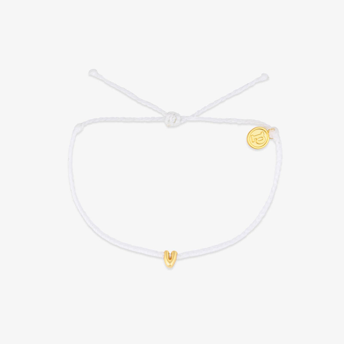 Bracelet breloques bulles alphabet blanc