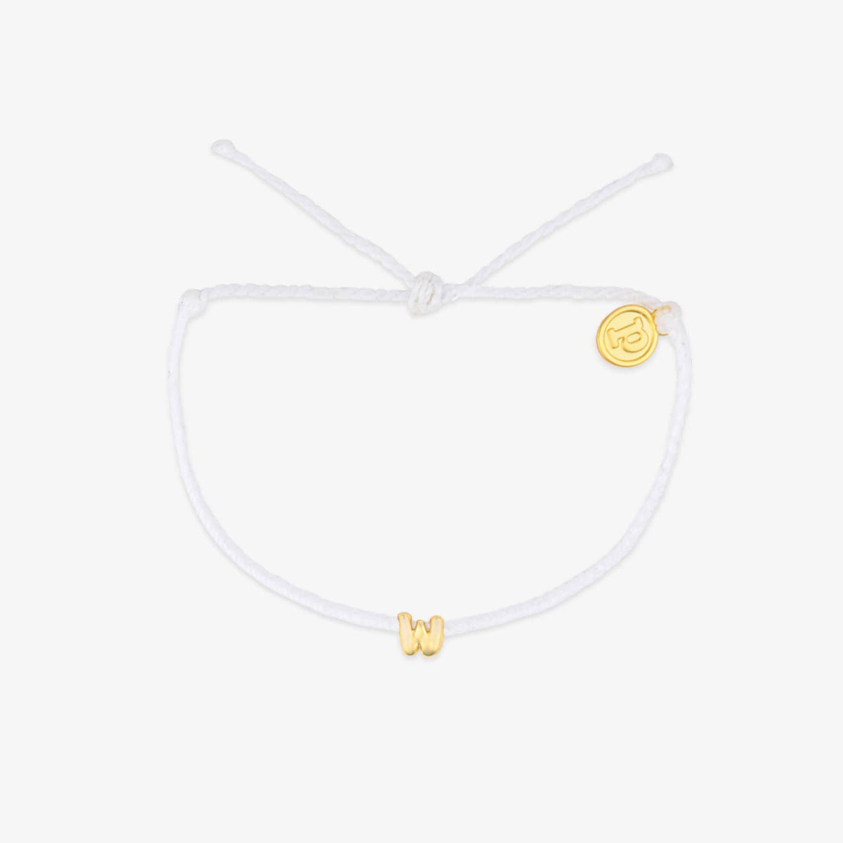 Bracelet breloques bulles alphabet blanc