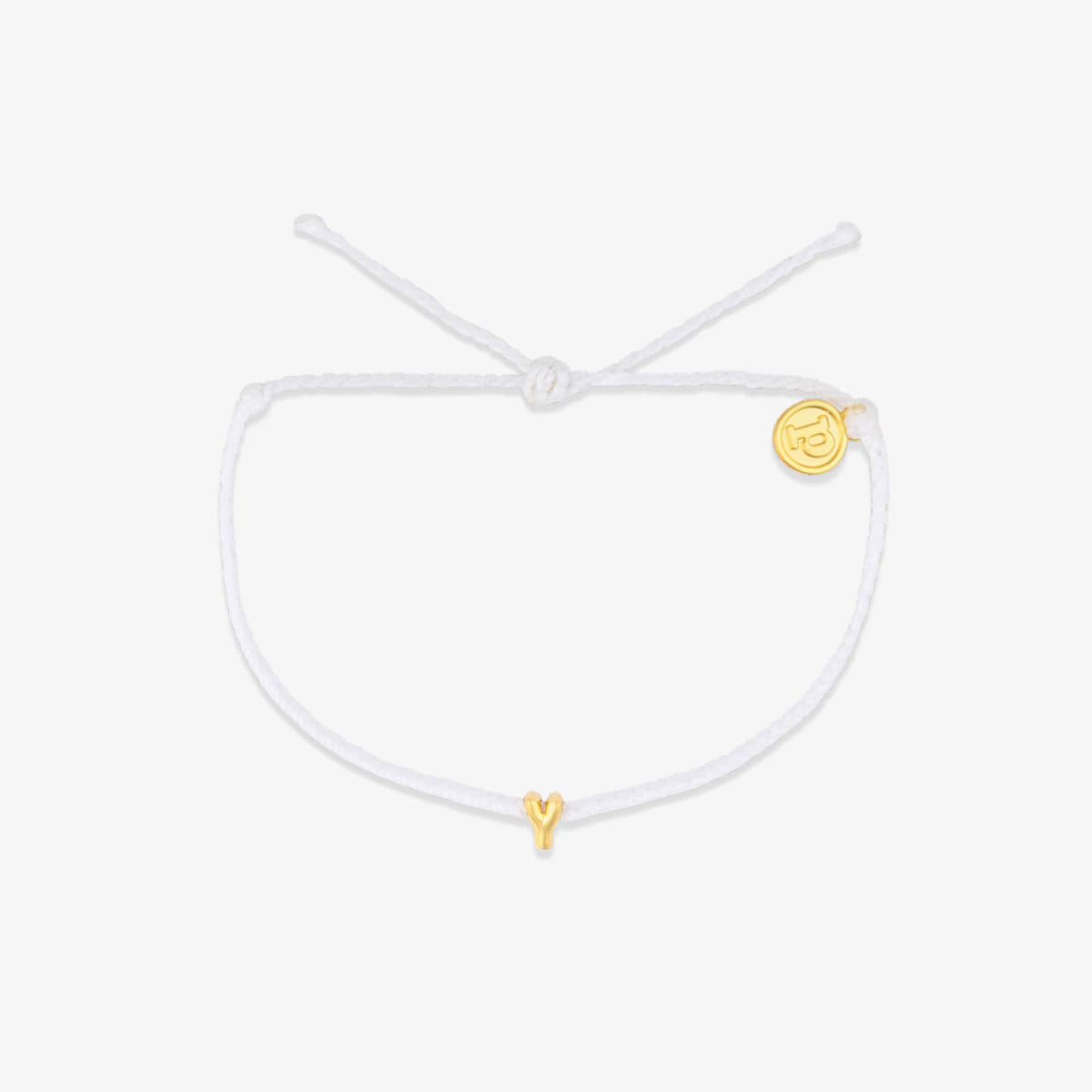 Bracelet breloques bulles alphabet blanc