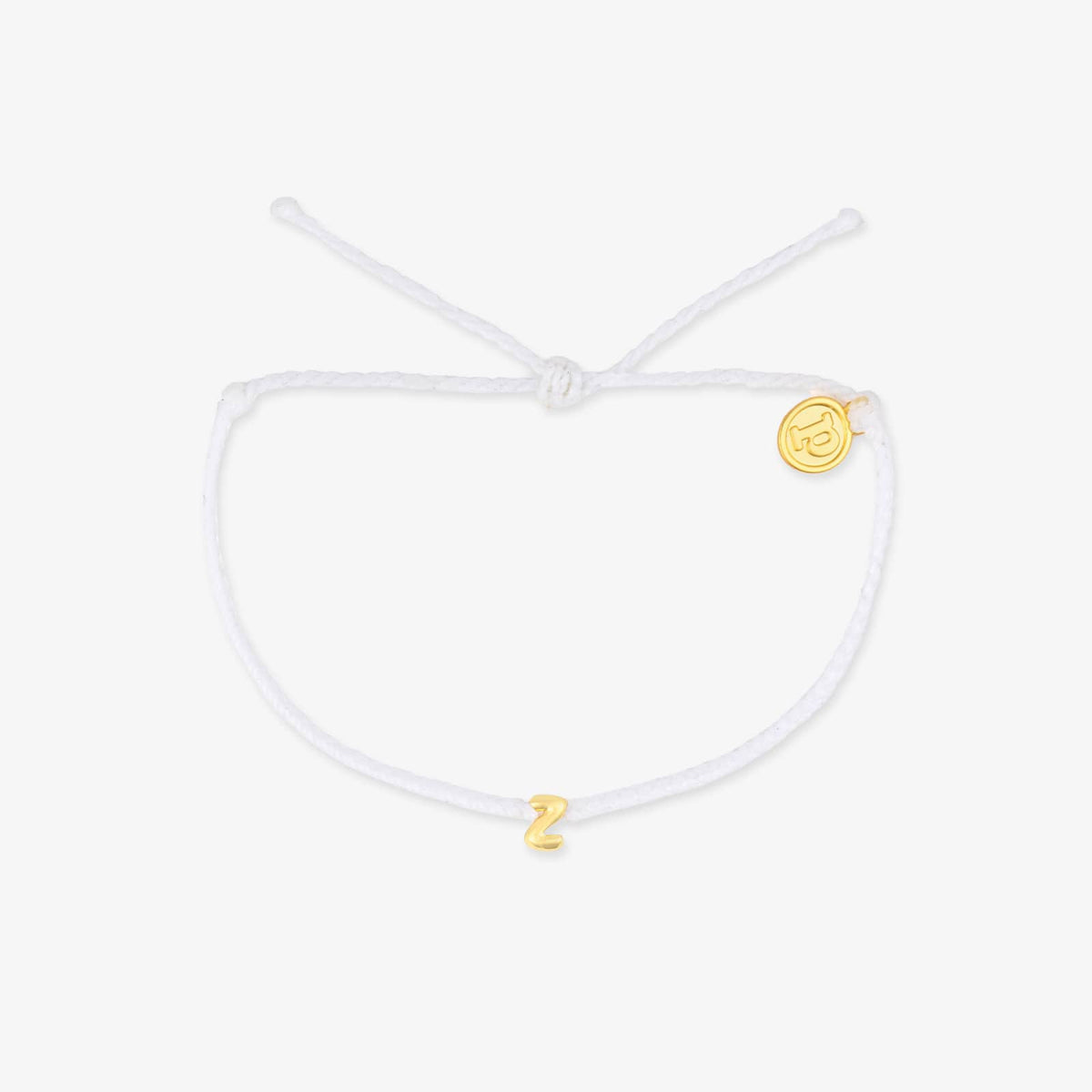 Bracelet breloques bulles alphabet blanc
