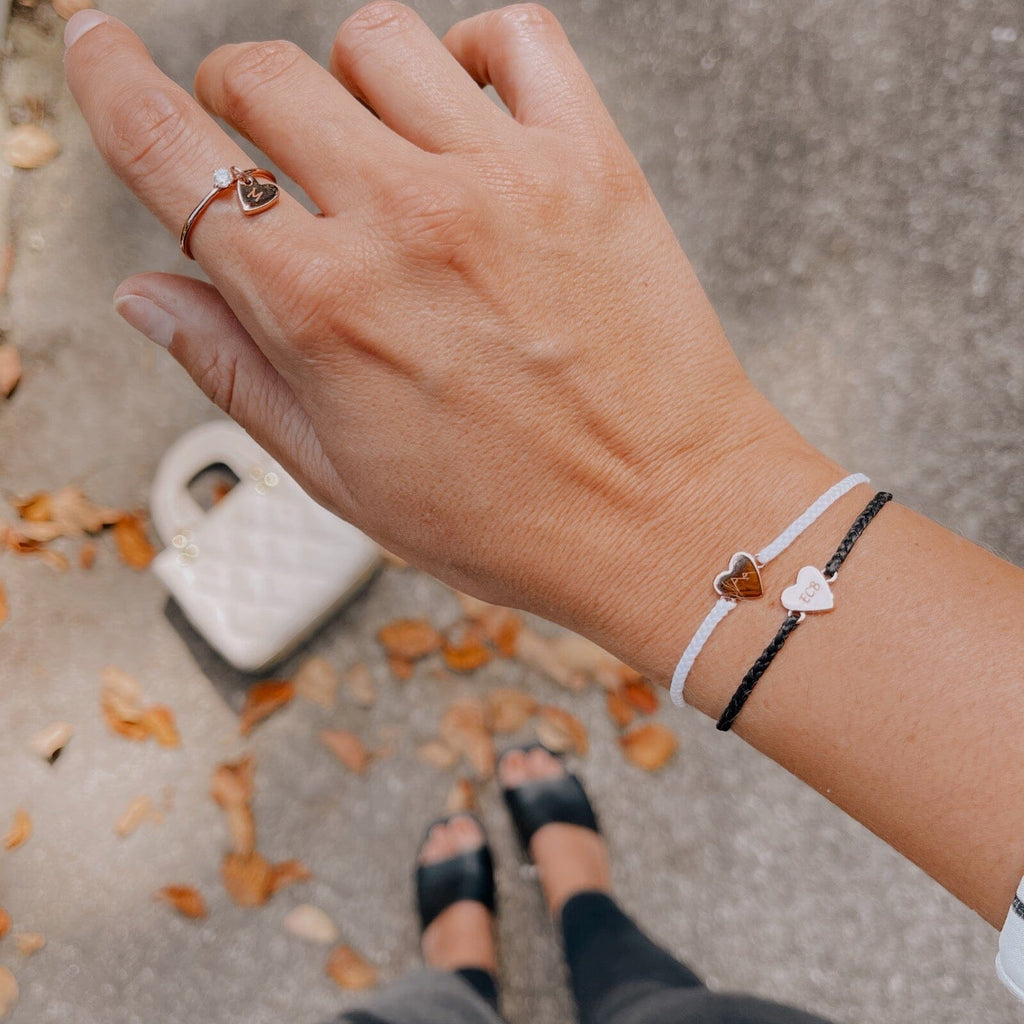 Engravable Heart Charm Bracelet